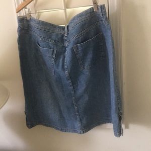 Jean skirt.